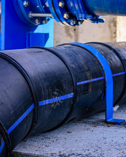 polyethylene pipe for irrigation water distribution