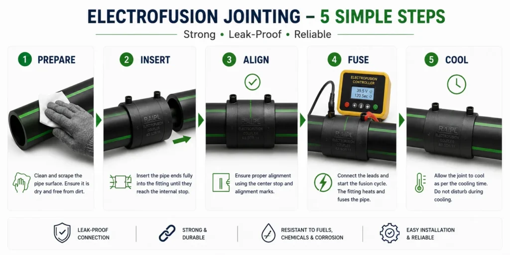 Electrofusion Jointing for HDPE fuel pipe